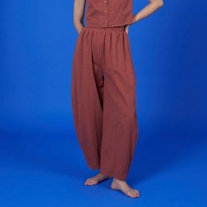 Ilana Kohn Woven Abe Pant in Terra | Size Small